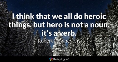 leadheroically's tweet image. Heroism and leadership is about DOING.
#IronMan, #Marvel, #Leadership, Heroism