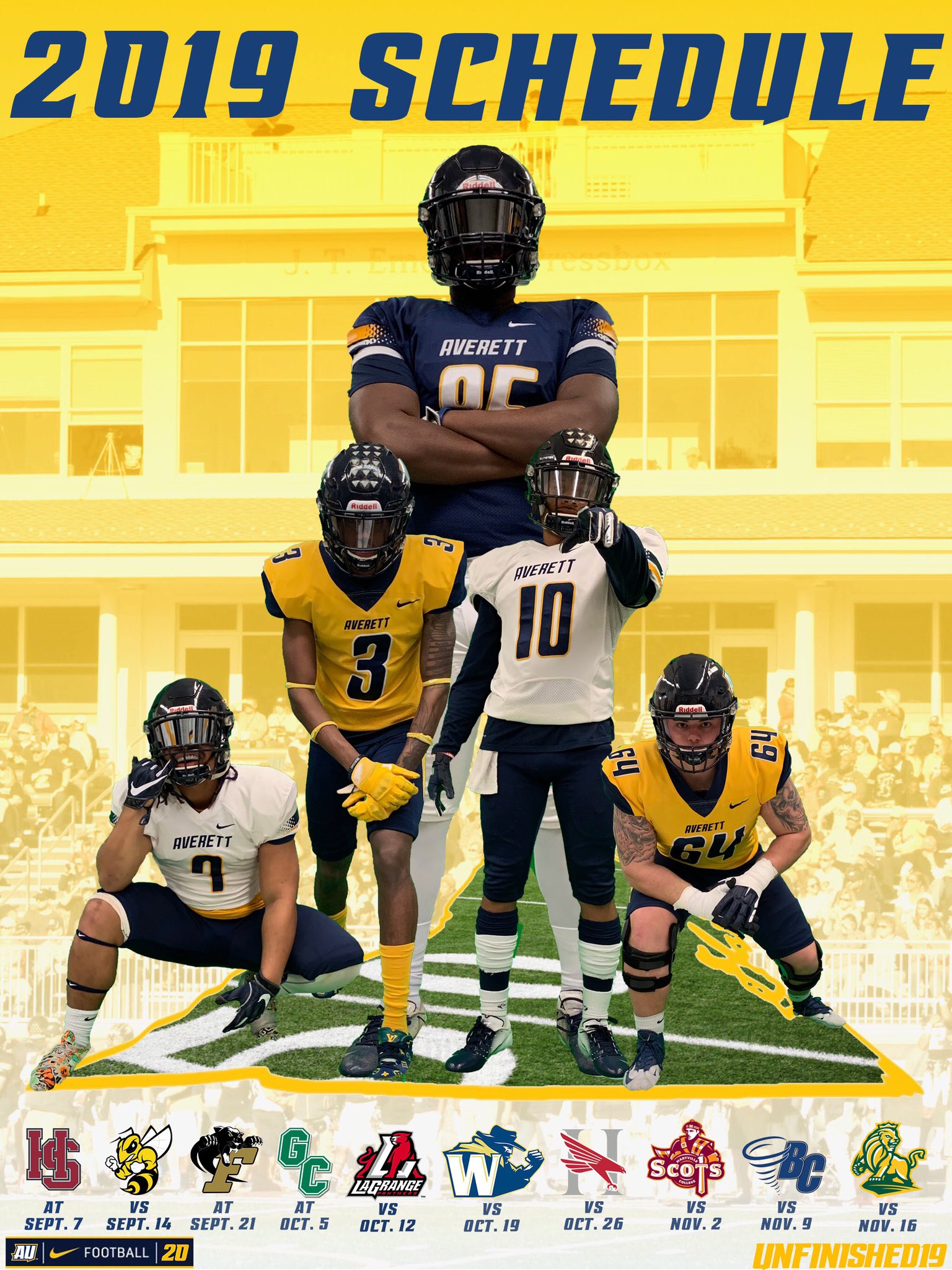 Averett university football outlet