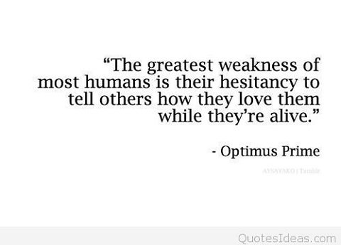 leadheroically's tweet image. It takes courage to utter these words: I Love You.
#Love, #OptimusPrime, LeadLikeaSuperhero