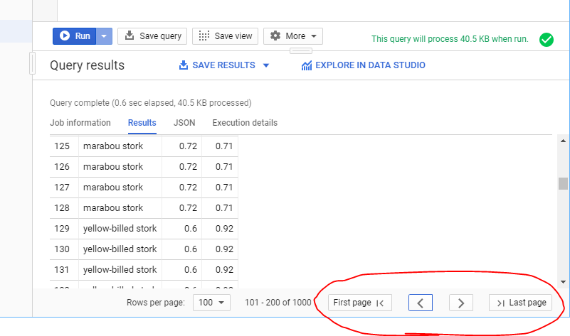 Another morsel for all you #BigQuery users in the GCP Console: we added first/last page buttons. Quick, skip to the end!