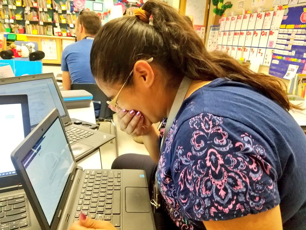 venesslioness's tweet photo. I admire our technology leader and every single one of our tech sensei educators, present or not. I feel very grateful to be on our team! @SurrattCubs #SurrattLionPride #SurrattCubsRock #WeAreClintISD #TechSensei @MAlvarado_WDS Today was fun and engaging! https://t.co/ZkPMcFlJaG