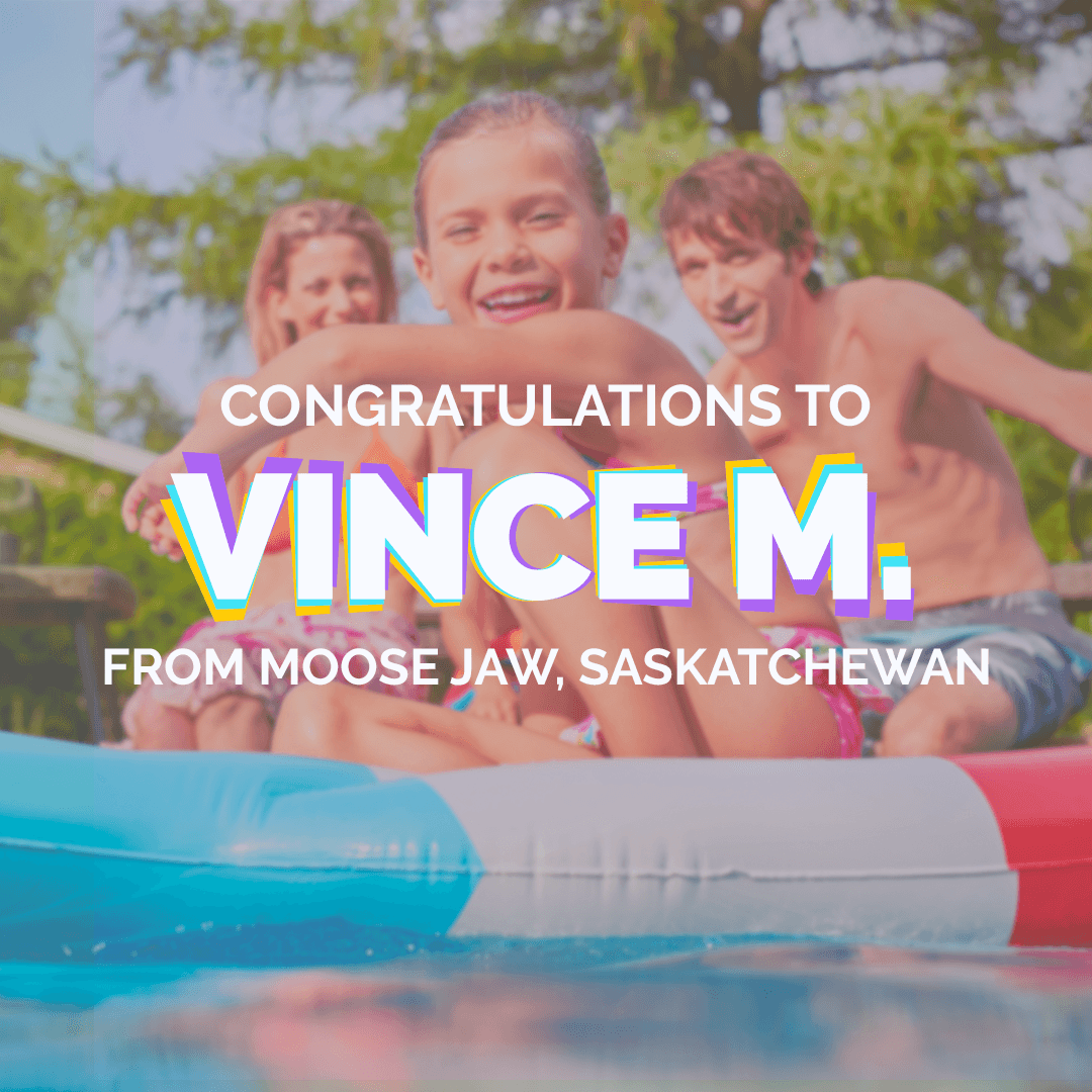 PoolSuppliesCdn's tweet photo. It's Official! Congratulations Vince Magee from Moose Jaw, Saskatchewan! 🏆 Winner of our SPLASH INTO SPRING GIVEAWAY! 🎉 Thanks to everyone who participated and helped make this contest a big splash! #Winner #PoolSuppliesCanada #Contest #SplashIntoSpring https://t.co/Y9cw55dtKF