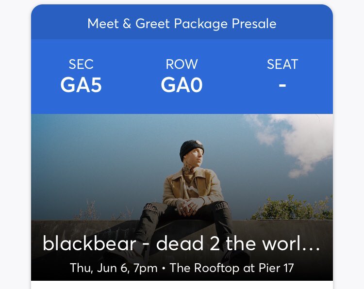 jeremyrivito's tweet photo. GUESS WHO GETS TO MEET FUCKING BLACKBEAR @iamblackbear #dead2theworld #hatemyguts https://t.co/HxPyxtG538