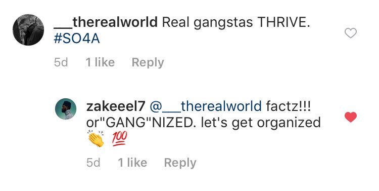 ___therealworld's tweet photo. Real Gangstas THRIVE.
Let’s get OR”gang”IZED.
#ONLY4THETHRIVERS #SO4A https://t.co/tsy3PA8kDS