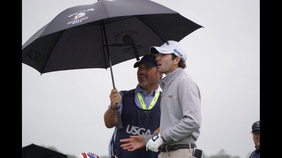 RoyLangIII's tweet photo. It’s National PBJ Day. Quite an accomplishment to have your own day at 20 years old. Here’s to the best bag a man could carry! @PBarbaree_PGA #TeamPBJ #PBJ #NationalPBJDay #AlwaysPackTheUmbrella #USOpen #LSU #LetsPlaySomeGolf https://t.co/Tl8B2ONkD1