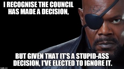 leadheroically's tweet image. Good leaders bravely oppose stupid a.., um, bad decisions.
#NickFury, Marvel, Leadership