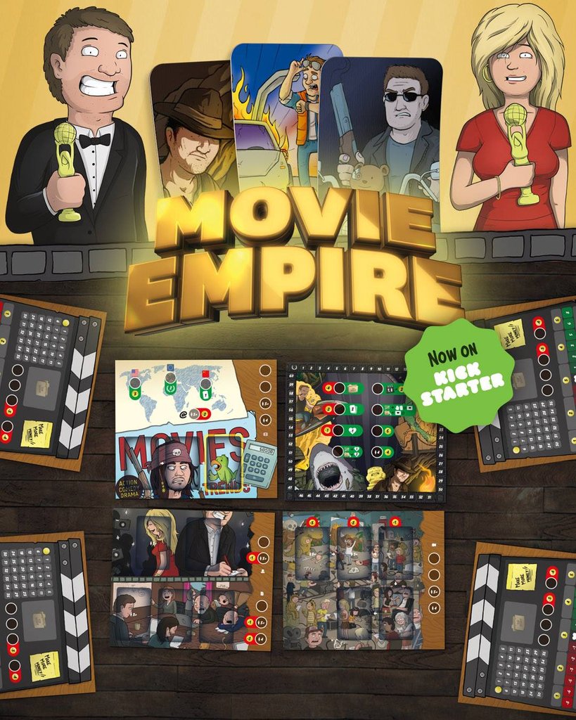 helenaplaysgame's tweet photo. Movie Empire by @StimulusGames has launched today and it is already half way there! I love this game and I love the person behind it!

@BoardJg @EDgames001 @TheBGDetective @thedicebear check this out, I think you'll like it!

https://t.co/PR6H23ScKg https://t.co/C9nXwG1Cvt