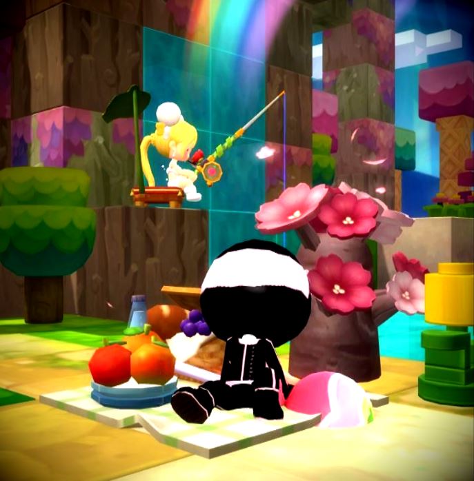 biubiuMS2's tweet photo. BiuBiuMan enjoys himself over here at Rainbow Fishing Hole event map @PlayMaple2 . Almost Autumm season in Oceania and Spring in other regions. Good weather everywhere. Oh hey.. it's Rachel there at the very end of the rainbow! 😂☺️ https://t.co/C38C0NeccI