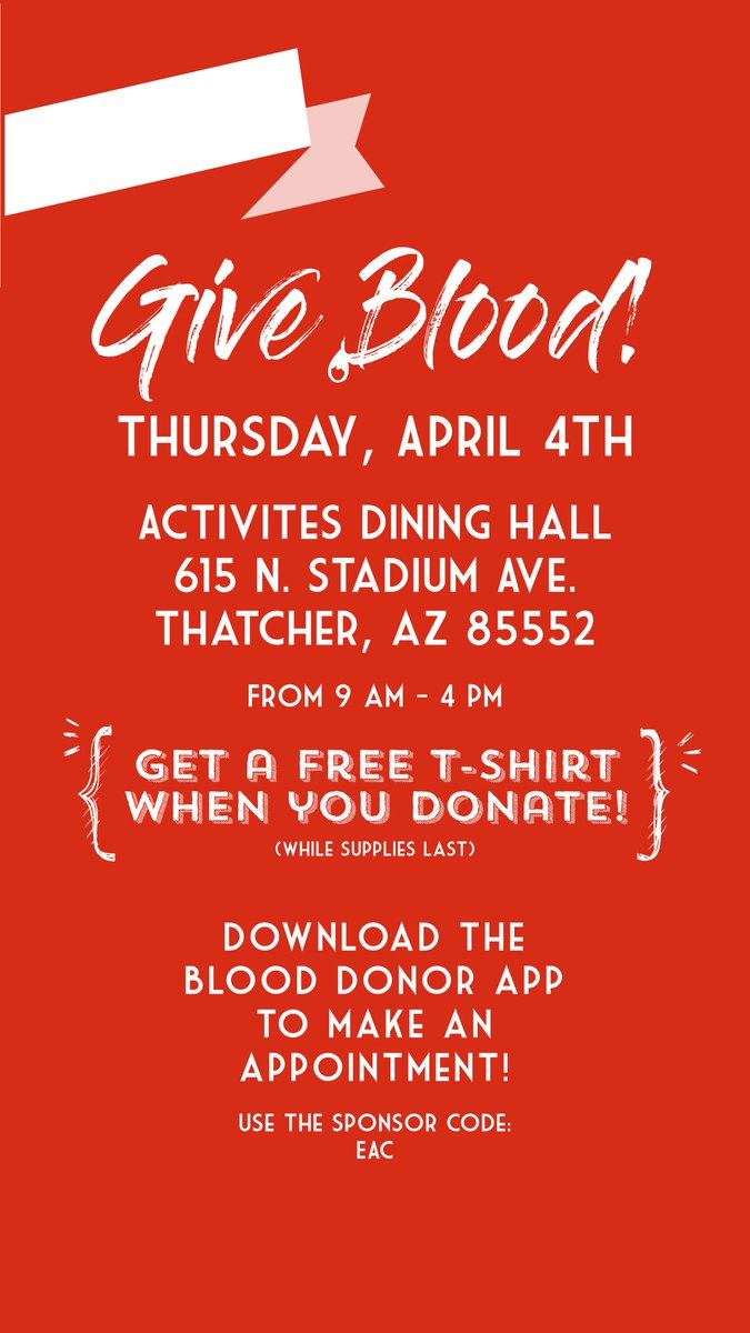 ASEAC_Monsters's tweet photo. Sign up for the blood drive happening this Thursday!!!!
💛💉💜 https://t.co/LdBeuAxgIq