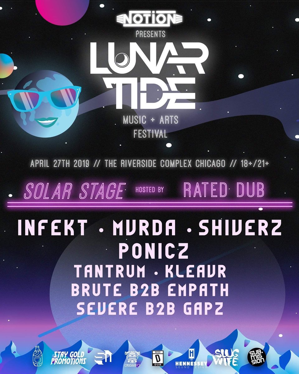 StayGoldChiCrew's tweet photo. We will he hosting with year’s @LunarTideFest Solar Stage!
#rateddub https://t.co/GjW3XeWyQa