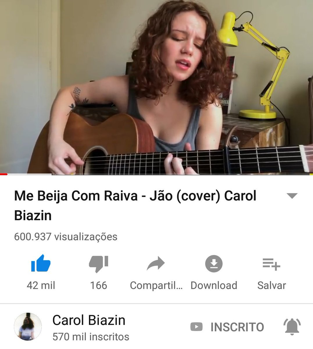 NumerosDaCarolB's tweet photo. O Cover de "Me beija com raiva" passou de 600k de visualizações, coisa mais linda @carolbiazin https://t.co/xblNzW8HcM