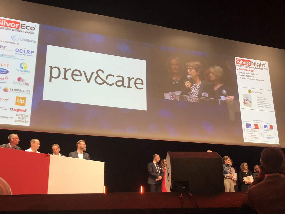 FESP_SERVICES's tweet photo. Bravo à #Prev&amp;Care lauréat du Trophée @SilverEcoNight 2019 catégorie « aide aux aidants » @staub_guillaume #autonomie #prévention #sap #SilverEco https://t.co/mat7EfXIR1
