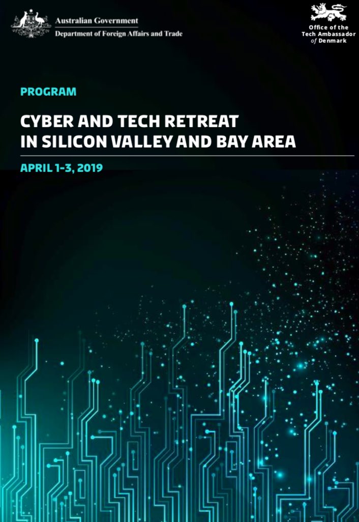 KlyngeC's tweet photo. We’ve kicked-off 1st ever gathering of cyber &amp; tech ambassadors from 22 countries &amp; the tech industry: How to boost cooperation between governments &amp; the companies on the role of technology in the digital age. I am co-hosting together w/ my friend @AusAmbCyber. 🇦🇺🇩🇰#TechPlomacy🌐 https://t.co/LIEhq5yLXs