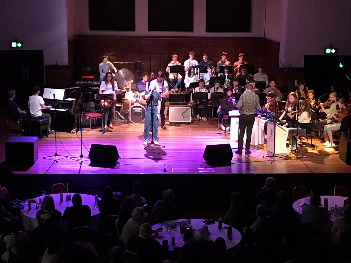BromsMusic's tweet photo. And for our final number, Lucy joins Big Band and Senior Strings with Young Hearts Run Free @BromsSchool #BromsMusic #popandjazz #BromsConcert https://t.co/RiENmOf7AJ