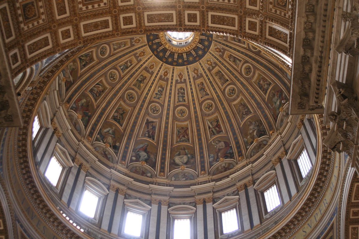 WalshGlobal's tweet photo. Greeting from @WalshUniversity Spring Rome students from The Vatican, where students witnessed the most renowned architectural work: St. Peter's basilica! https://t.co/9BniLg0AYB