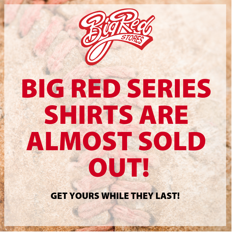 bigredseries's tweet photo. SHIRTS ARE ALMOST SOLD OUT! Stop by the following Big Red Stores in Saline County for yours!

- Big Red on Congo Rd in Benton
- Big Red on Reynolds Rd in Bryant (Across from Regions Bank)
- Big Red on Military Rd in Benton
- Big Red on HWY 5 in Bryant (across from US Pizza) https://t.co/w2xDsmN2uq