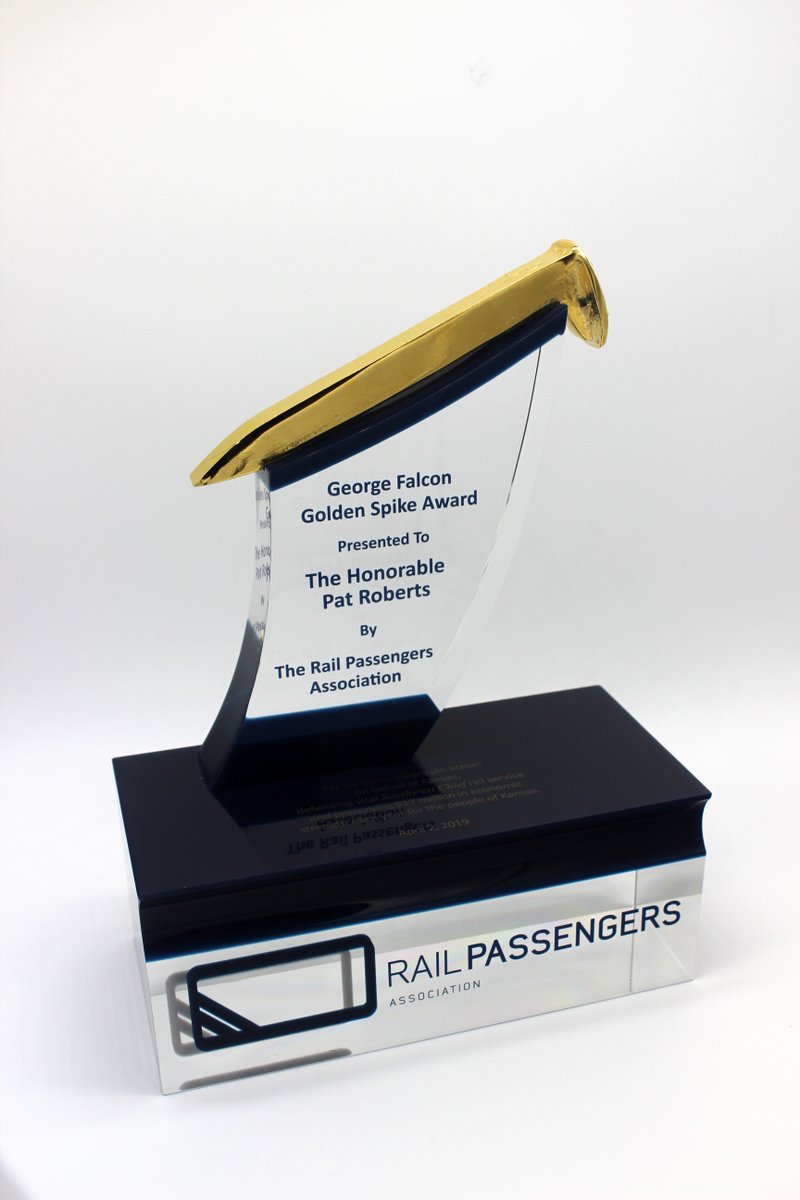 narprail's tweet photo. In helping preserve the Southwest Chief, @SenPatRoberts has kept $17 million in direct economic gains in Kansas each and every year. @Amtrak #goldenspike #railnation #railnationdc https://t.co/DsczuqQvLe