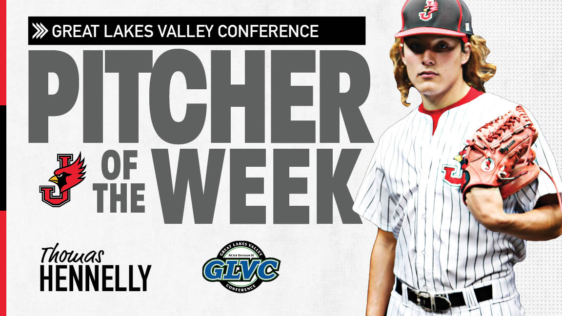 JewellCardinals's tweet photo. @Jewell_Baseball junior Thomas Hennelly was 🔒 in yesterday 

✅ first complete game
✅ shutout #6 Quincy 
✅ 2️⃣ hits allowed
✅ career high 7️⃣ strikeouts 
✅ GLVC Pitcher of the Week https://t.co/o76otVavH6