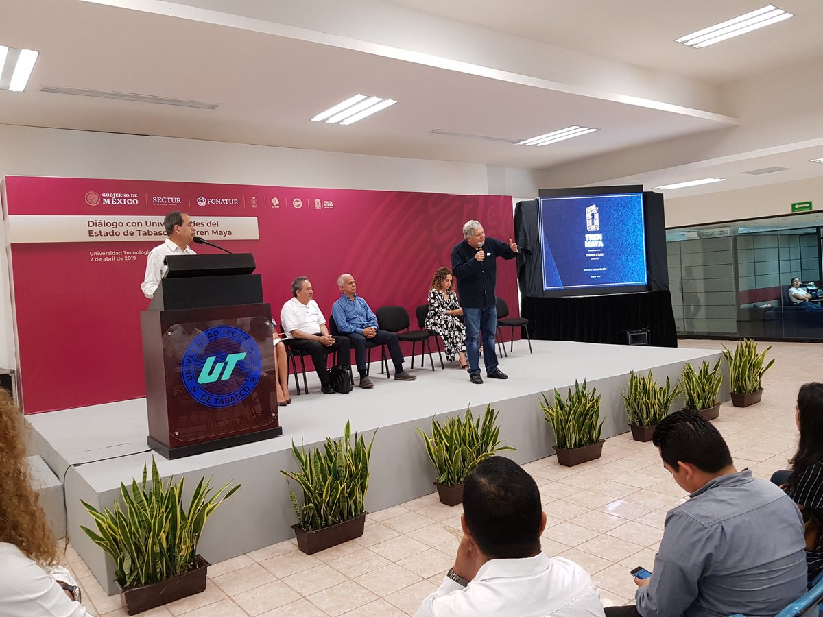 pako_red's tweet photo. El  Rector  de la @UTTAB
@leninmartinezp, dio mensaje de bienvenida en el Encuentro con Universidades del Estado de #Tabasco y el @TrenMaya #Twitab #Entérate @Sec_Gob_Tab @Gobierno_Tab @lopezobrador_ @adan_augusto @Marcos_Rosendo https://t.co/66zXVRPQJd
