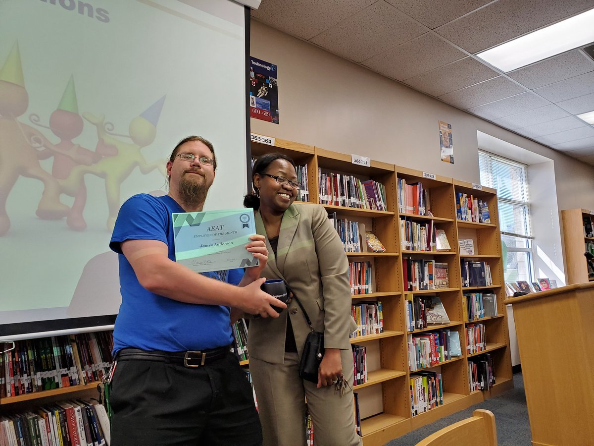 WeAreAntiochHS's tweet photo. Staff Members of the Month! Thank you for your dedication to our stakeholders; Ms. Orr, Mr. Anderson, Mr. Berk, and Mrs. Edward's! (Ms. Harris not pictured) #transformantioch #bearfamily https://t.co/fC8h5x4Qne