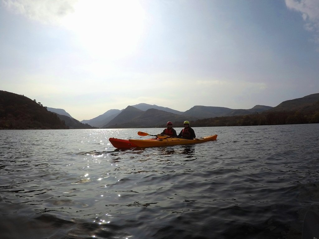 SeaMorKayaking's tweet photo. Beautiful spring day for Heidi and Ash on Llyn Padarn yesterday. Get in touch to book your day on the lake. Suitable for beginners and those who have been before. #kayaking #llanberis #gocanoeing #seakayaking #daysout #llynpadarn #getoutside #visitwales https://t.co/2o1uBgrp6b