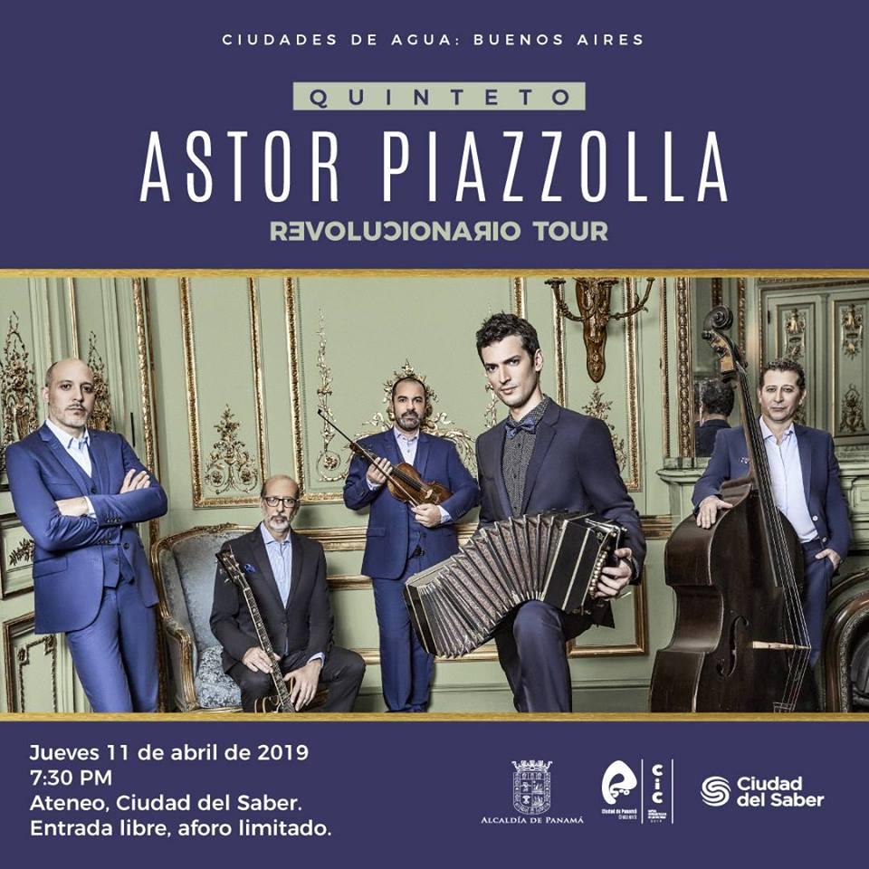 Quinteto Astor Piazzolla...Jueves 11 de abril...entrada libre
