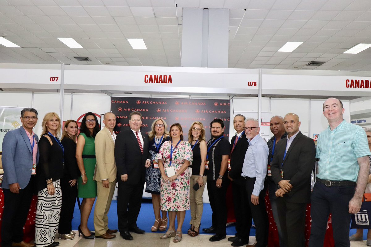 PPancanada's tweet photo. Berbician Royal Foods at the Canadian Pavillion, Expocomer 2019
@BerbicianFoods V.J Prahad @AmbCanPanama                     Ambassador Lilly Nicholls  @EmbCanPanama @PPancanada Glen Champion Priscilla Maloney https://t.co/nV28nOGrlj