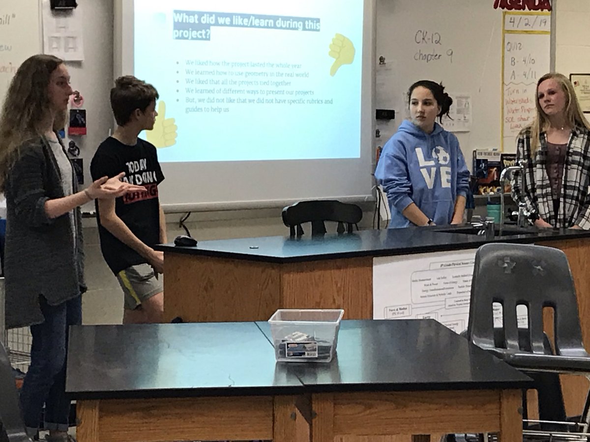 juliet_kenny's tweet photo. Final round of student PBL share! An opportunity for students to give teachers feedback on their project based learning experiences! #studentledPD #studentownership #reflection #critiqueandrevision @RBMS_Official @PBLWorks https://t.co/ufN7ADwfco