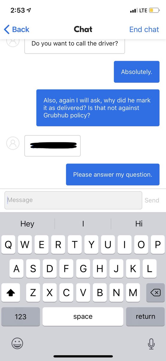Well, <a href="/Grubhub_Care/">Grubhub Care</a> is apparently the worst. My driver marked ordered as delivered, never showed. Now “Latoya” refuses to help or answer my questions. She just sends me the drivers number to call myself. Bullshit. <a href="/Grubhub/">Grubhub</a>
