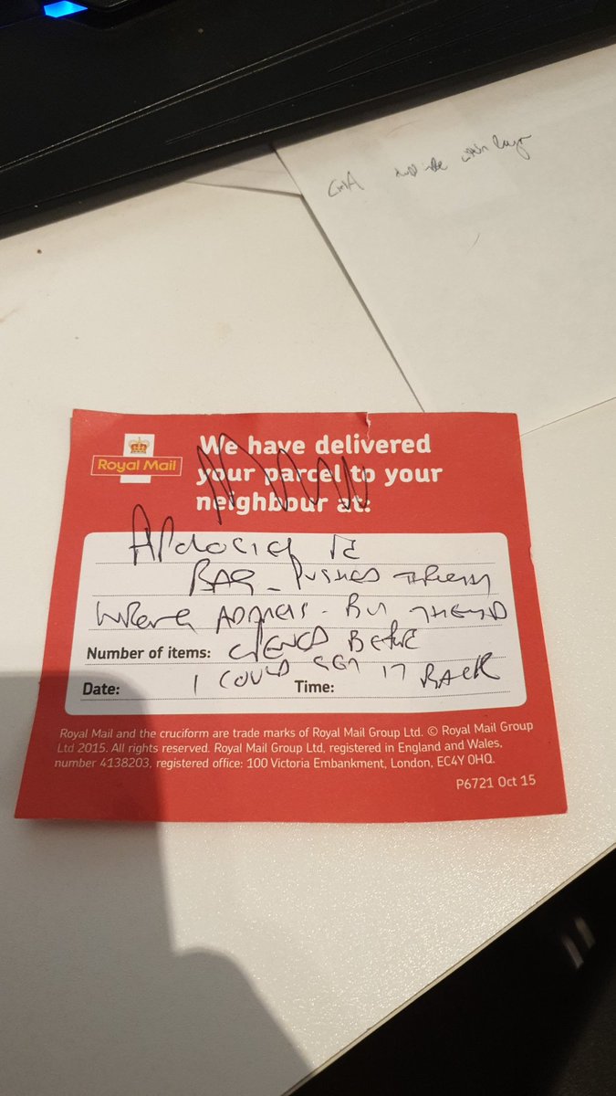 _jamesfearnley's tweet photo. So glad the postman cleared that up for me. https://t.co/zCOo3Qk6JJ