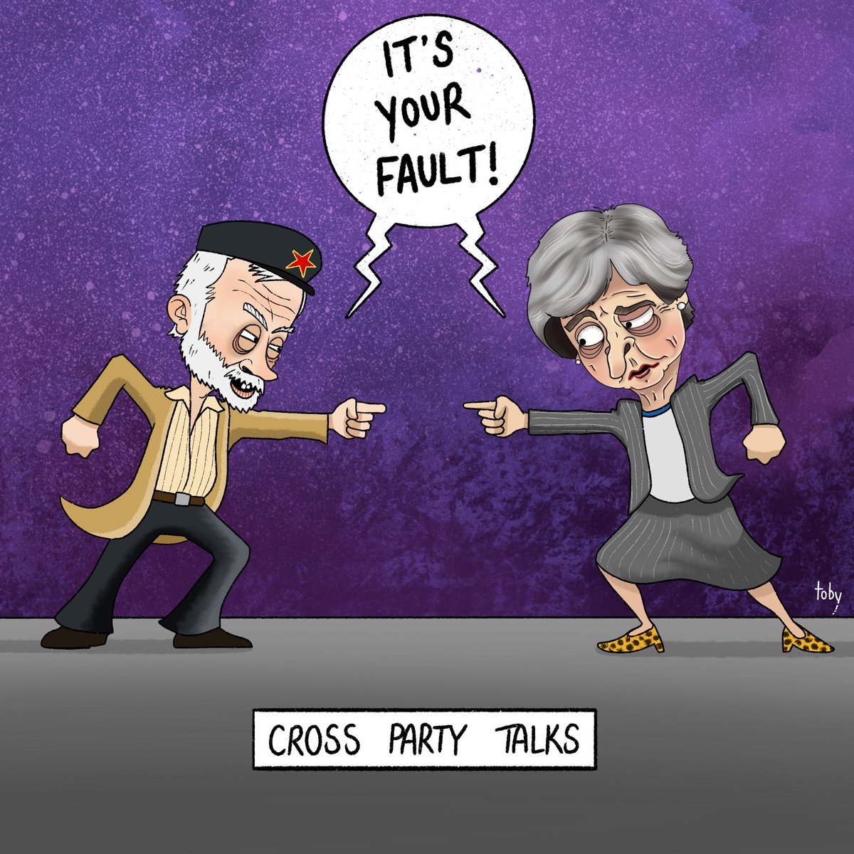 TobyChiang's tweet photo. How long before we’re back here...? Cross party talks or cross-party talks?
#BrexitDay #brexit #BrexitChaos #crosspartytalks #blamegame #maystatement #Corbyn #theresaMayStatement https://t.co/Rc4C3I1OJK
