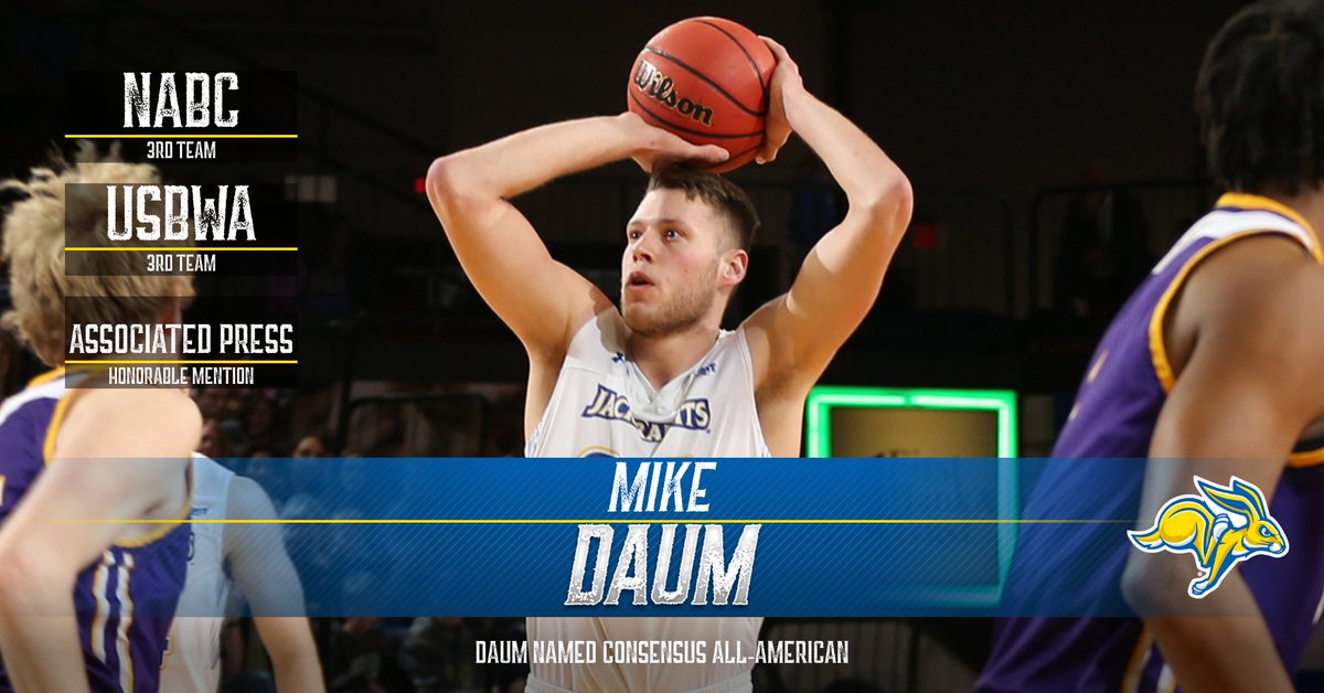 South Dakota State's <a href="/dauminator24/">Mike Daum</a> has been named a consensus All-American! #GoJacks #NextStep

gojacks.com/news/2019/4/2/…