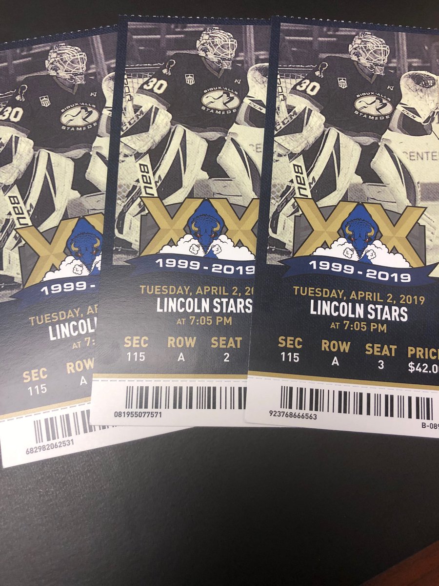 sfstampede's tweet photo. We’ve got 3 ice seats for tonight’s game. RT for a chance to get them! Puck drop at 7 tonight! https://t.co/rGSsV9EjRP