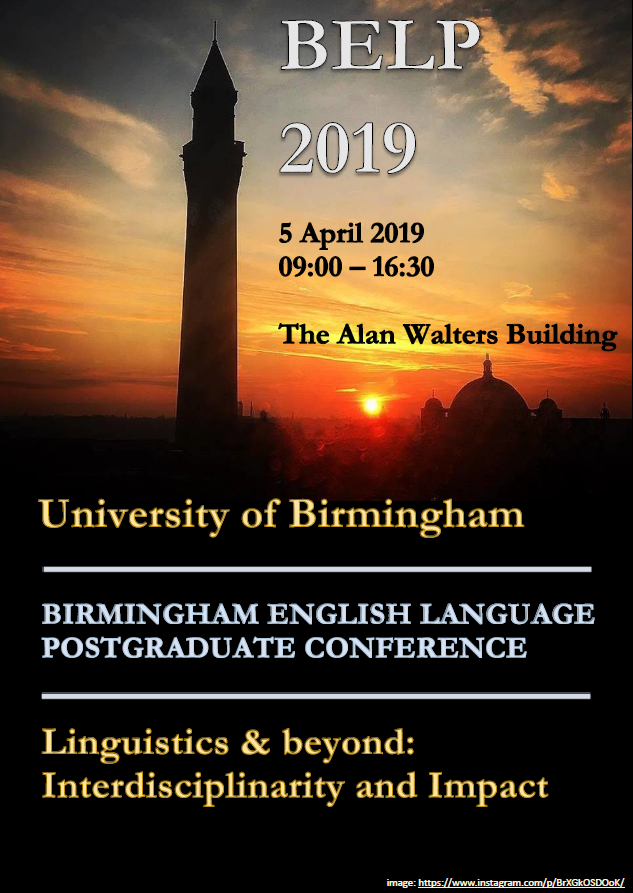 P_Poplawska's tweet photo. Join us in celebrating research in English language and linguistics at the BELP conference!
Registration closes 4/04/2019 - spaces are limited!
https://t.co/KAC1a88vZg https://t.co/SxeM15ovow