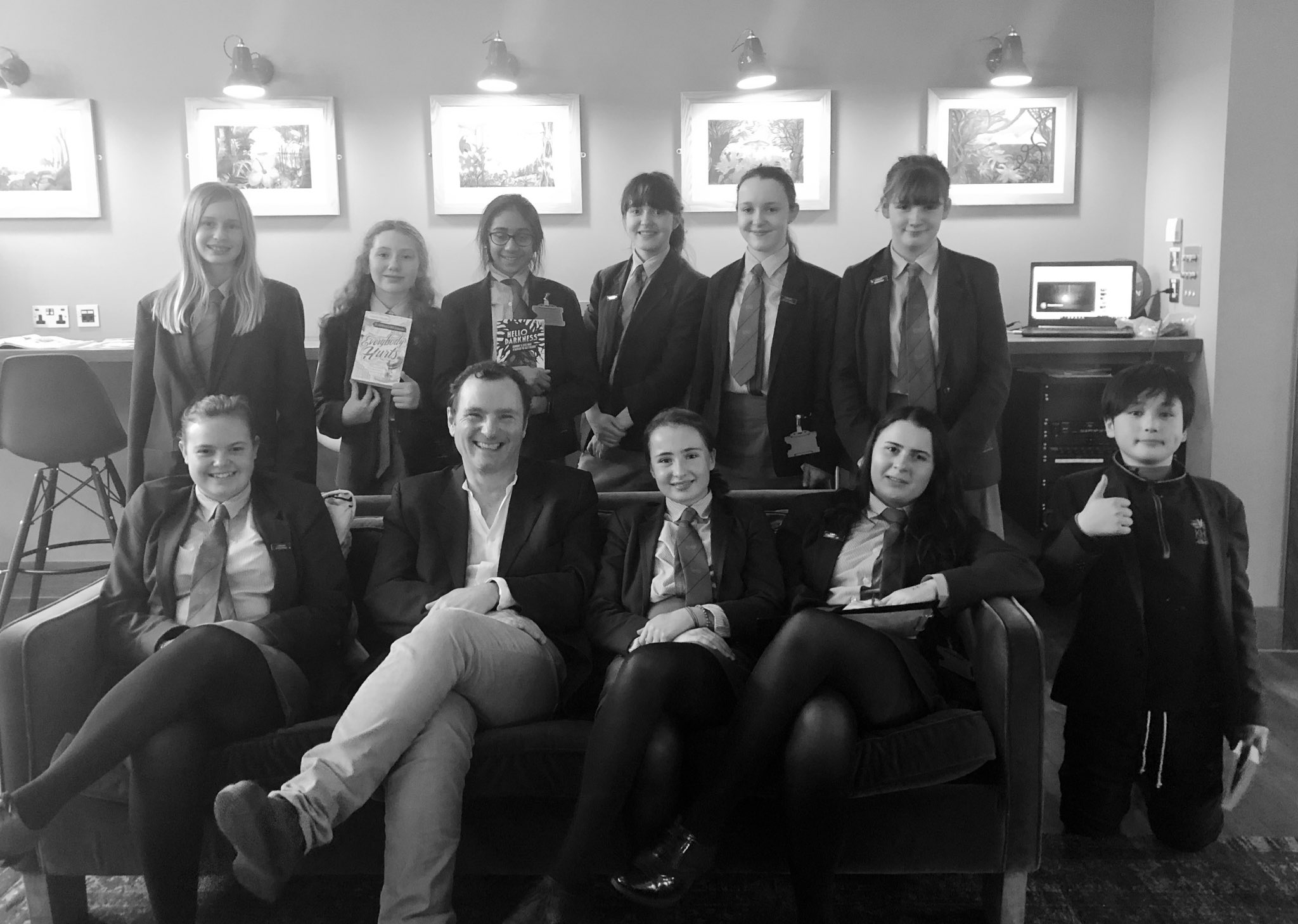 Kew House School on Twitter "Some of our students with Anthony McGowan