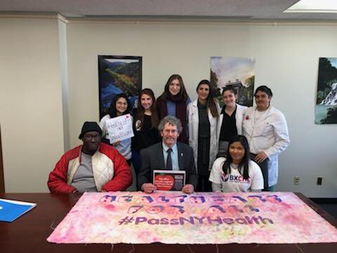 its_ksklar's tweet photo. While we had >60 health professionals in attendance, my team met with #SimchaFelder and co-sponsor @JuliaCarmel__  #PassNYHealth https://t.co/TMqvWanjjY