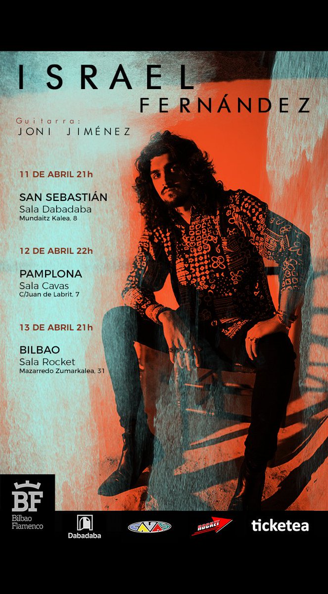 bilbaoflamenco's tweet photo. La semana que viene, Bilbao Flamenco nos daremos el gustazo de traer a @israelcantaor, indiscutible nuevo valor del flamenco, a San Sebastián, Pamplona y Bilbao. https://t.co/X9dubdYxWQ
