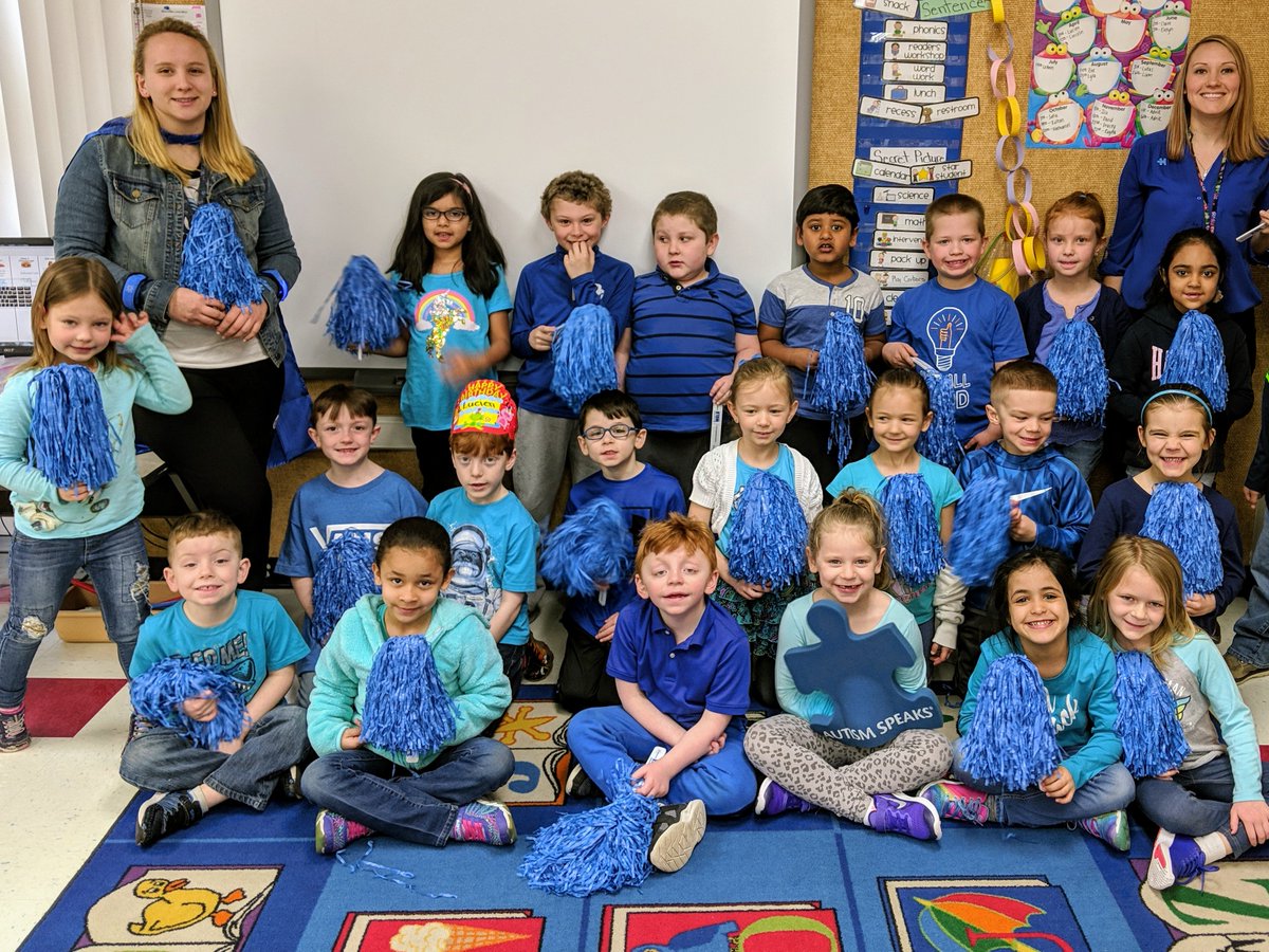 OCFSD's tweet photo. Shepard Hills wore blue today for Autism Awareness Day! 💙 https://t.co/2zEu5TouQ9