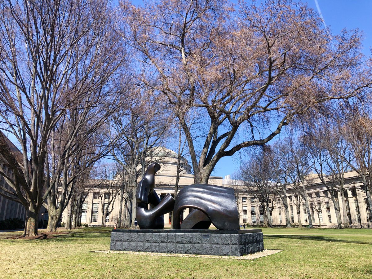 mitlistarts's tweet photo. Coming to Campus Preview Weekend? Be sure to check out MIT’s public art collection! There are over 70 works across campus! Check out our interactive map → https://t.co/eqodVowksV
#HenryMoore #PublicArt #MITcampus #aroundmit #mitpics https://t.co/fz3uvMjTui
