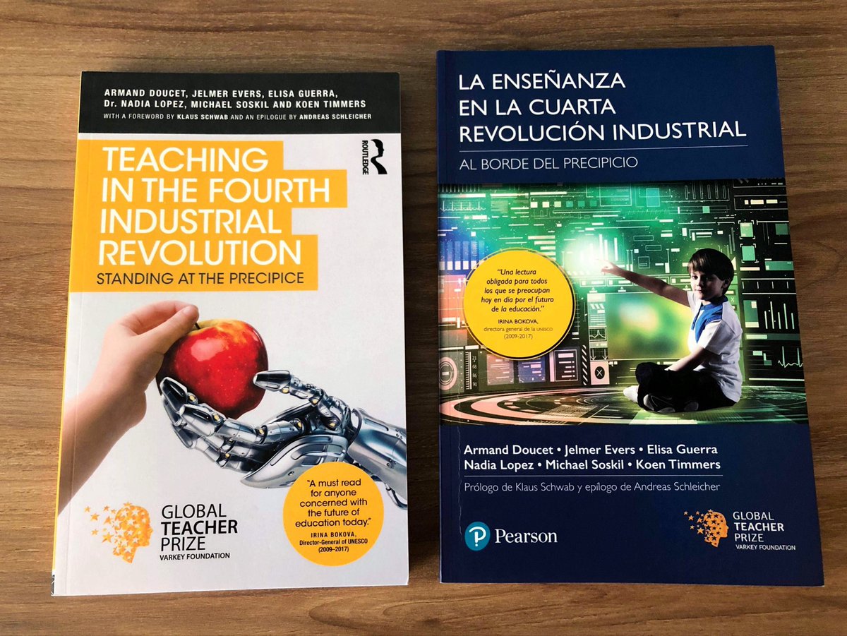koentimmers's tweet photo. I like the smell of new fresh books in the morning. Our book Teaching in the Fourth Industrial revolution released in 2 languages. #teaching4IR https://t.co/IKViMoz5Fn
