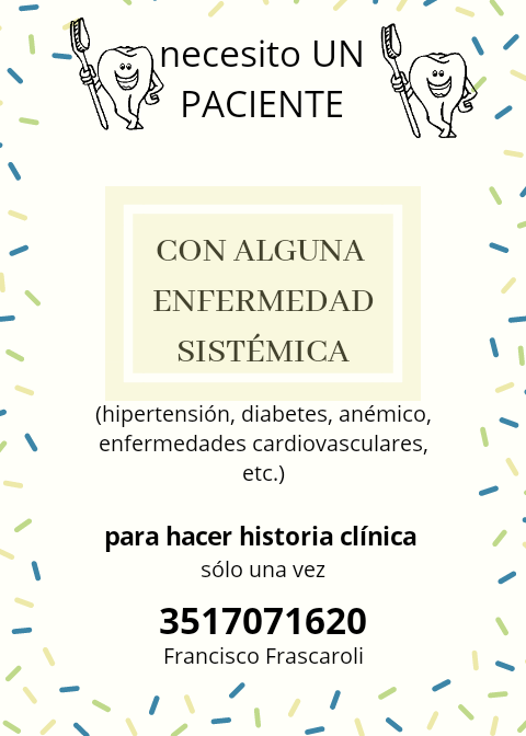 Franfrascaroli5's tweet photo. Sé que twitter no falla.
Necesito un paciente para la facu.
Me ayudas con un RT? https://t.co/pUiXGP2Vmx