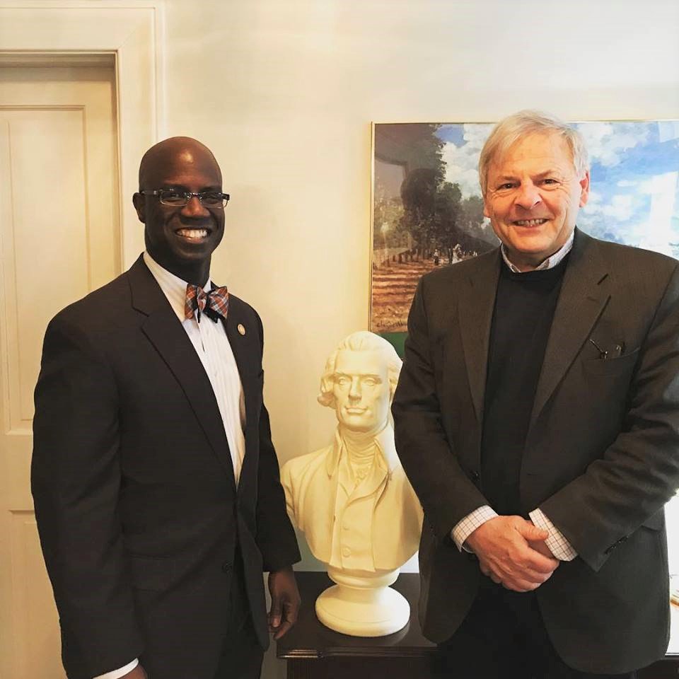 deltoscano's tweet photo. Great to see @VaVeteransSvcs Secretary Carlos Hopkins, who’s in the 57th District today because @PiedmontVaCC was named #1 small community college for veterans in the US! PVCC is such a treasure, serving students, our communities & the Commonwealth. #thisischarlottesville #vccs https://t.co/jmMFDcATsZ