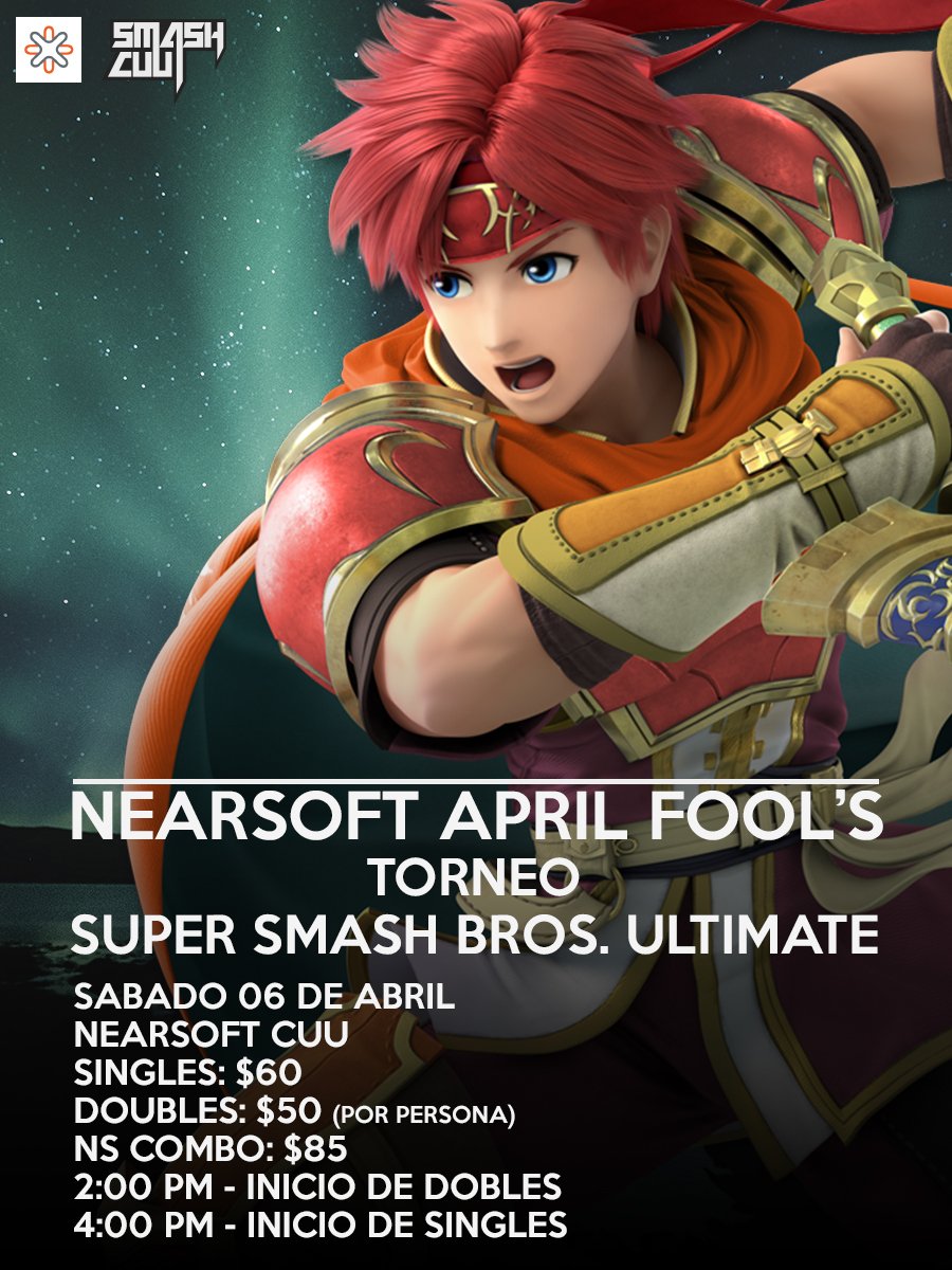 CuuSmash's tweet photo. Este sabado hay torneo en Nearsoft Chihuahua! :D vengan a demostrar sus habilidades.
Comenta o envia mensajes con tus dudas <3
|
#SmashBrosUltimate #tournament #nearsoft https://t.co/sHVjgeN7vx