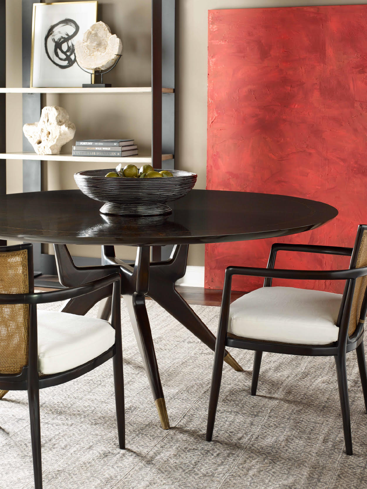 Alfonso Marina On Twitter A Touch Of Modern Art Turns The Space Into An Inviting Contemporary Dining Setting Featuring Isabel Marina Art The Hoven Dining Table And Our Dreaux Chair Hovendiningtable Dreauxchair