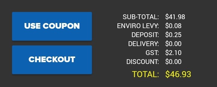 JoshCanadian's tweet photo. @pizza73  So does your app just not work or are you tryna steal everyone's money lol, it's always 3 or 4 more dollars than the actual amount adds up to. 44.41 is the price this SHOULD say, and when you add delivery it adds the full price of that too, so it's not that. https://t.co/ejBAtg2dZw