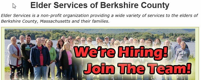 Elder Services of Berkshire County is looking for a Care Coordinator, is this you?  For more information go to esbci.org/employment/ind…  #jobs, #career, #Berkshire County, #Employment Opportunities