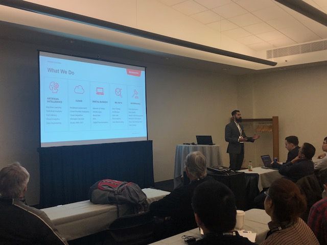 AdastraCorp's tweet image. It&apos;s a full room at our Calgary #MicrosoftTechSummit seminar &quot;Running Big Data Solutions: Storage, Processing, and Architecture on the Azure Cloud!&quot;