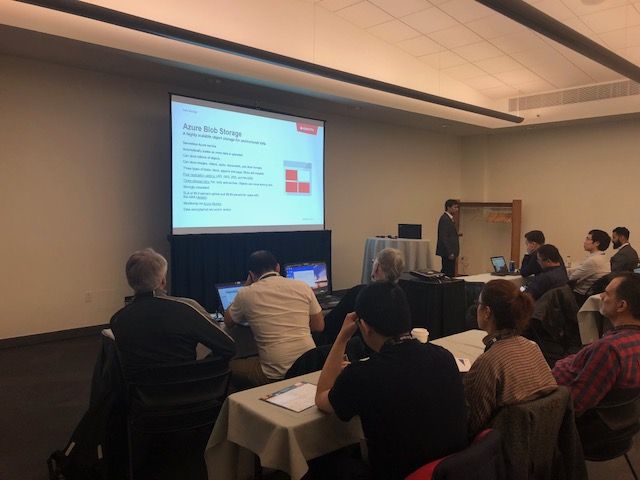 AdastraCorp's tweet image. It&apos;s a full room at our Calgary #MicrosoftTechSummit seminar &quot;Running Big Data Solutions: Storage, Processing, and Architecture on the Azure Cloud!&quot;