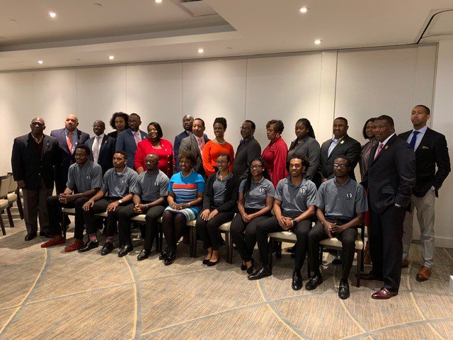 NABAInc's tweet photo. #NABA is excited to announce that 4 new student chapters were chartered at last weekend's Board Meeting in @nycgov. Congratulations to @CMUniversity, @VillanovaU, @JacksonvilleU, @FIU. #FutureLeaders #OneVoice #OneNABA @jpmorgan https://t.co/Bb3NaGRIoX