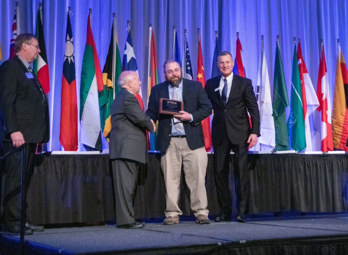GWPublisher's tweet photo. More congratulations are in order: G-W author Michael Berkeihiser won a 2019 ITEEA Teacher Excellence Award! Mike is a coauthor of Engineering Fundamentals: Design, Principles, and Careers. Way to go, Mike! #WeBuildCareers #iteea2019 https://t.co/tUdoUHJ9ZG https://t.co/hhg4qWiBif